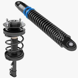 3D Gas Shock Absorber Collection 01