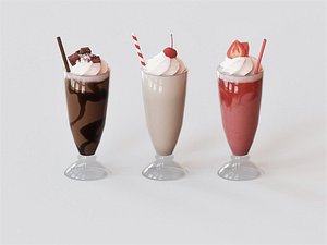 milkshake 3D model