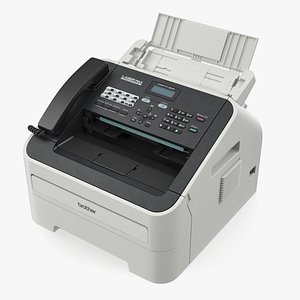Compact Laser Fax Machine Brother 2840 3D Model