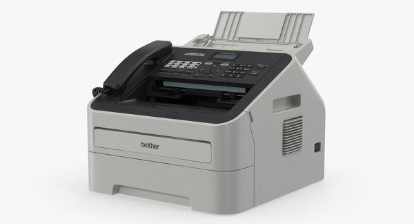 3D compact laser fax machine - TurboSquid 1286735