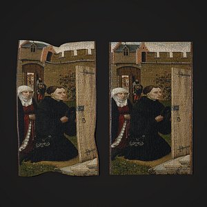 Merode Alter Piece Leftside Tapestry model