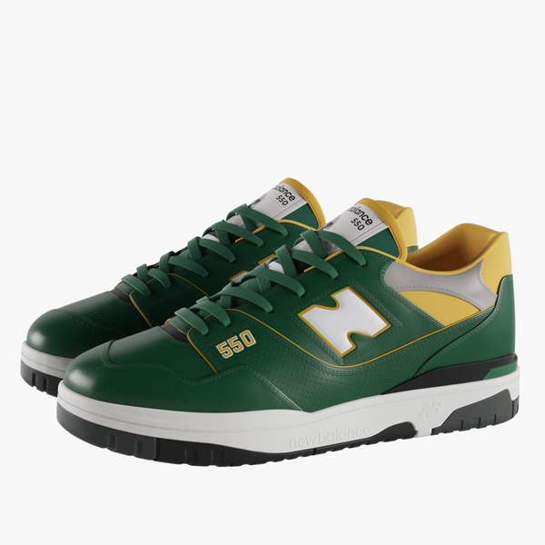 New Balance 550 Green 3D model