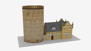 burg ravensberg germany building model