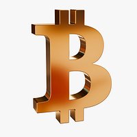 Bitcoin Crypto Currency Symbol 3D model