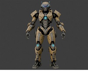 Advanced Humanoid Android  Sci-Fi 3D Character 3D model
