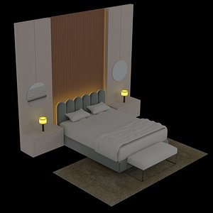 Bed Set 3D model