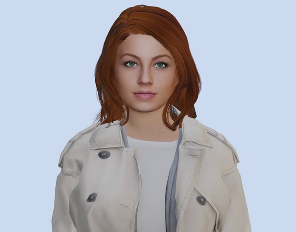 VR PBR FEMALE AVATAR CHARACTER GEMMA 3D MODEL CHEAP PRICE 3D model