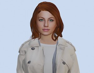 VR PBR FEMALE AVATAR CHARACTER GEMMA 3D MODEL CHEAP PRICE