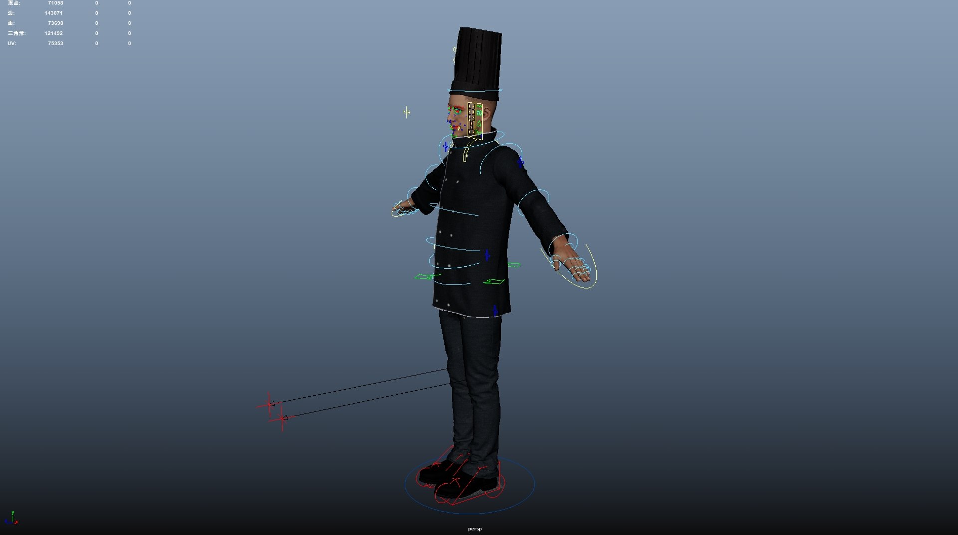 3D Model Male Chef Rigged - TurboSquid 2322831