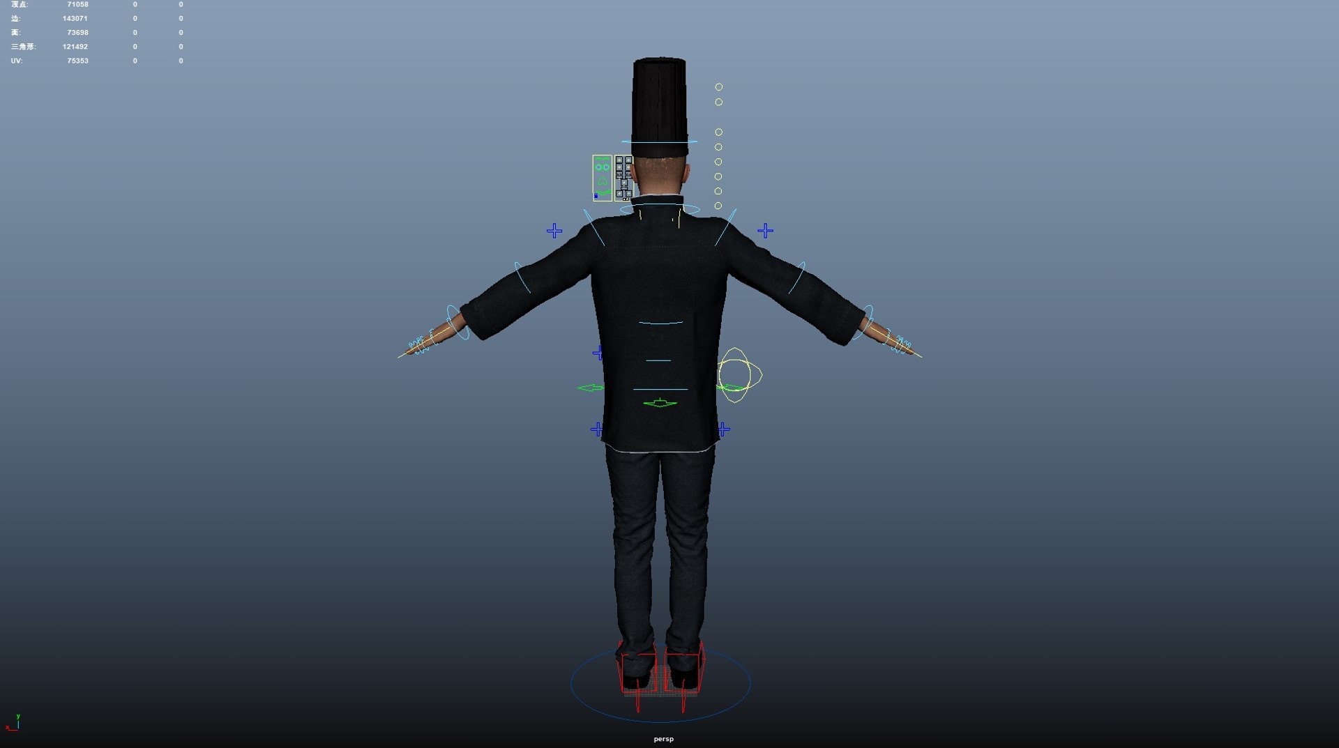 3D Model Male Chef Rigged - TurboSquid 2322831