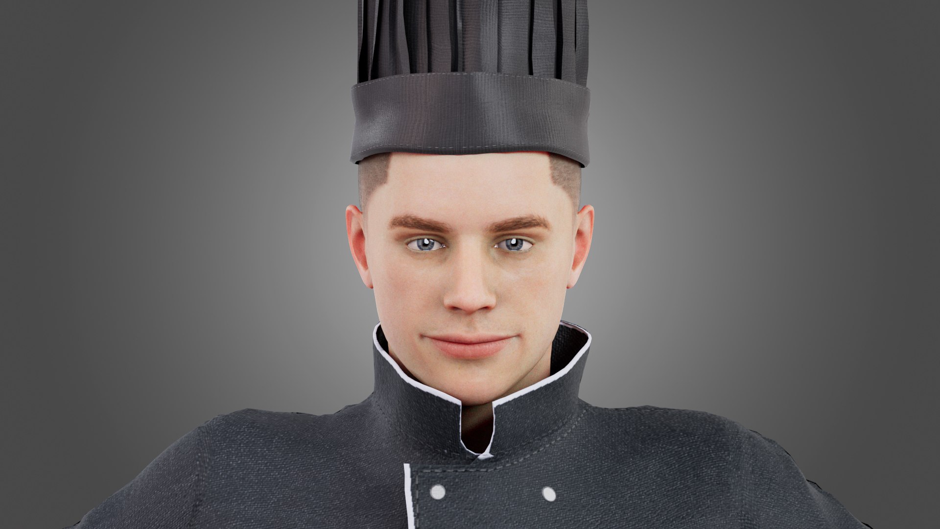 3D Model Male Chef Rigged - TurboSquid 2322831