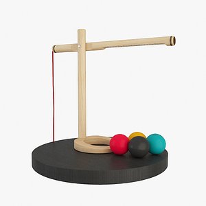 3D model Wooden Desk Lamp 05C