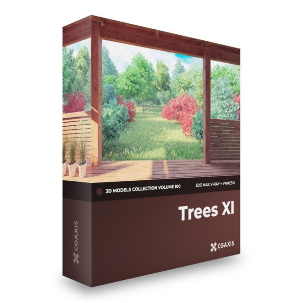 3D trees volume 100 v-ray