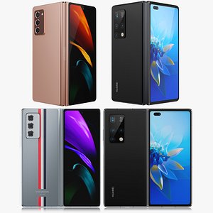 Samsung Galaxy Z Fold and HUAWEI Mate X2