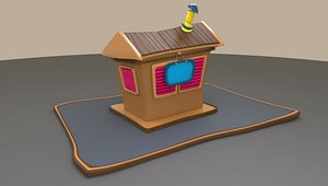cartoon generator house 3D