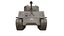 Modelo 3D do tanque Sherman M4 da Segunda Guerra Mundial com texturas PBR