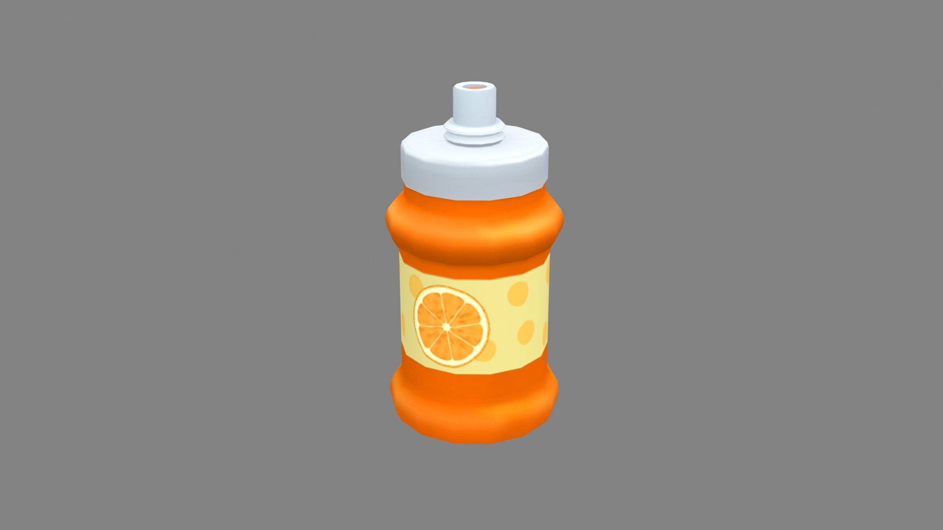 Cartoon Seasoning Orange Jam Juice 3D Model TurboSquid 1936803