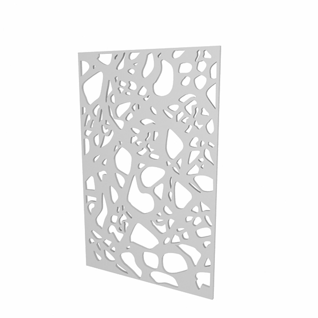 3d mdf jali partition model