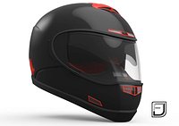 Black And Red Helmet H07