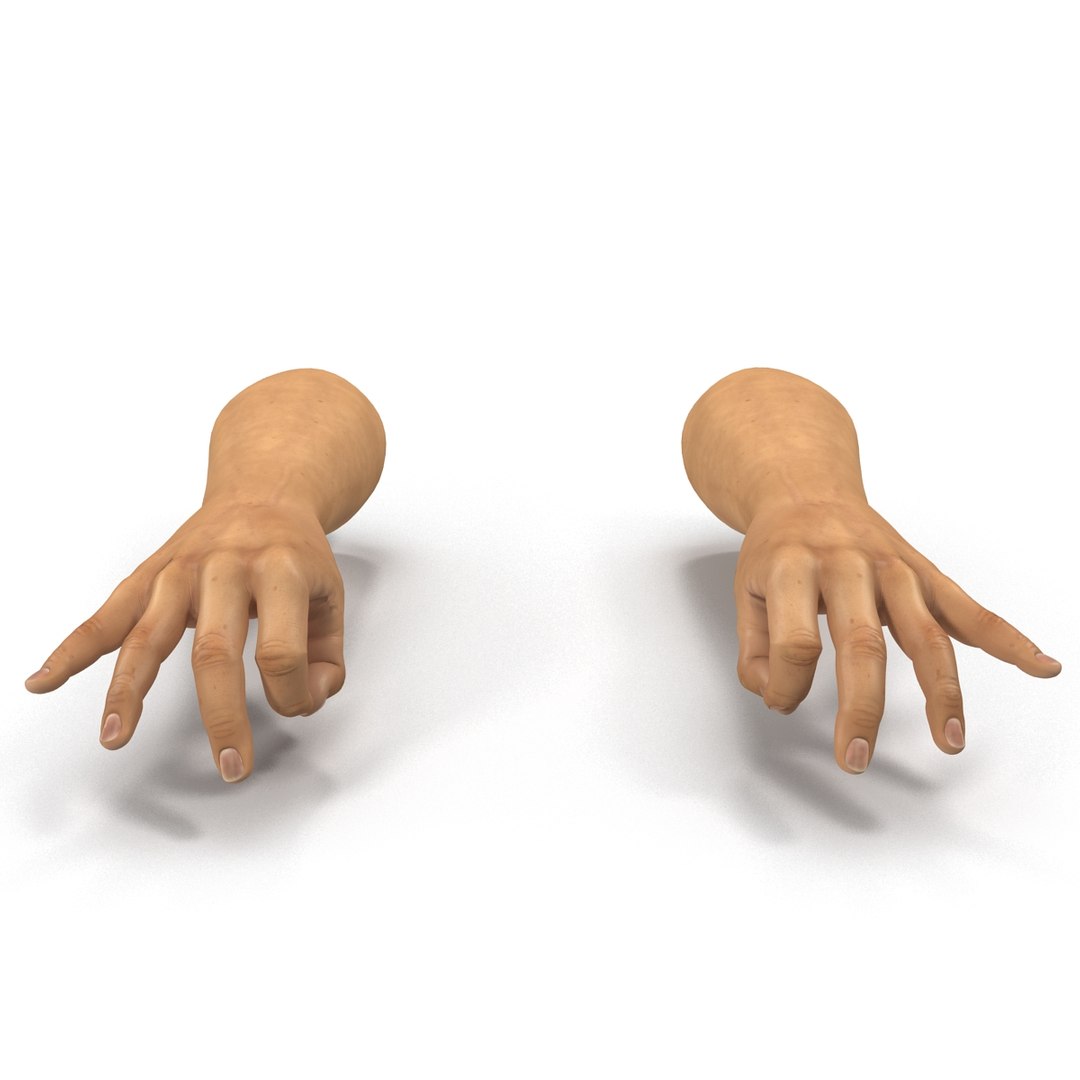 3d Man Hands 2 Pose
