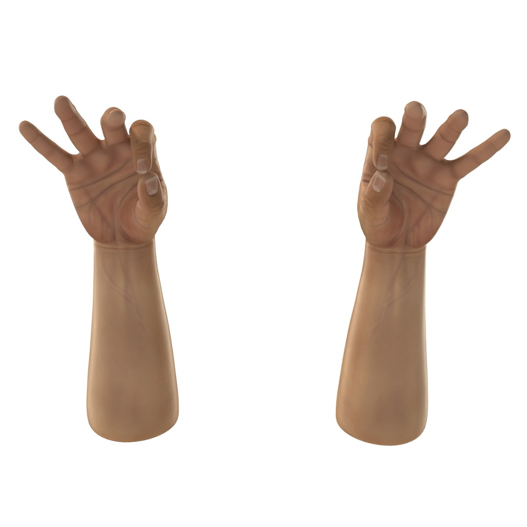 3d Man Hands 2 Pose