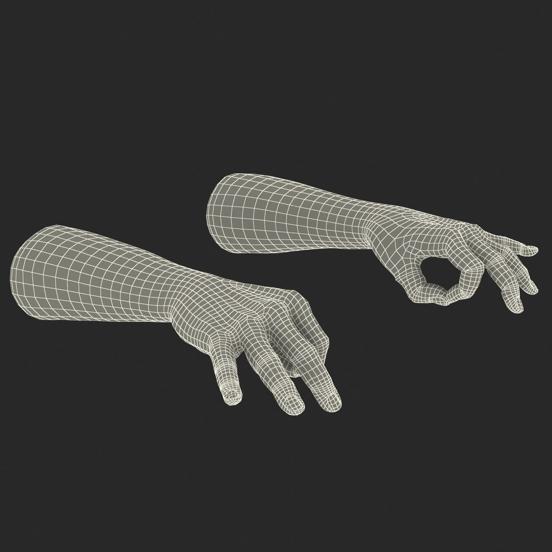 3d Man Hands 2 Pose