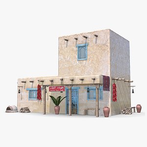 3D Photorealistic Old Arabic Islamic House 002