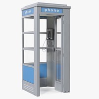 Vintage Public Telephone Booth