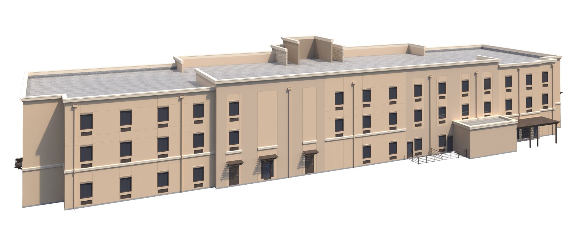 3D Comfort Inn Suites Hotel - TurboSquid 1334344