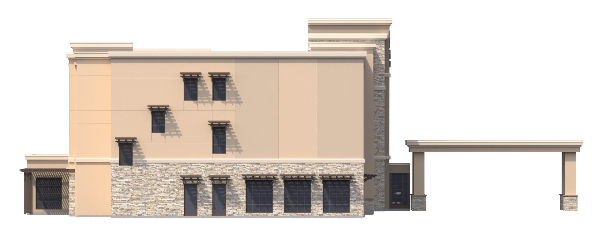 3D Comfort Inn Suites Hotel - TurboSquid 1334344