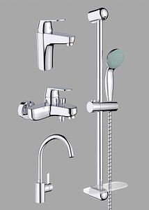faucets shower set 3D model