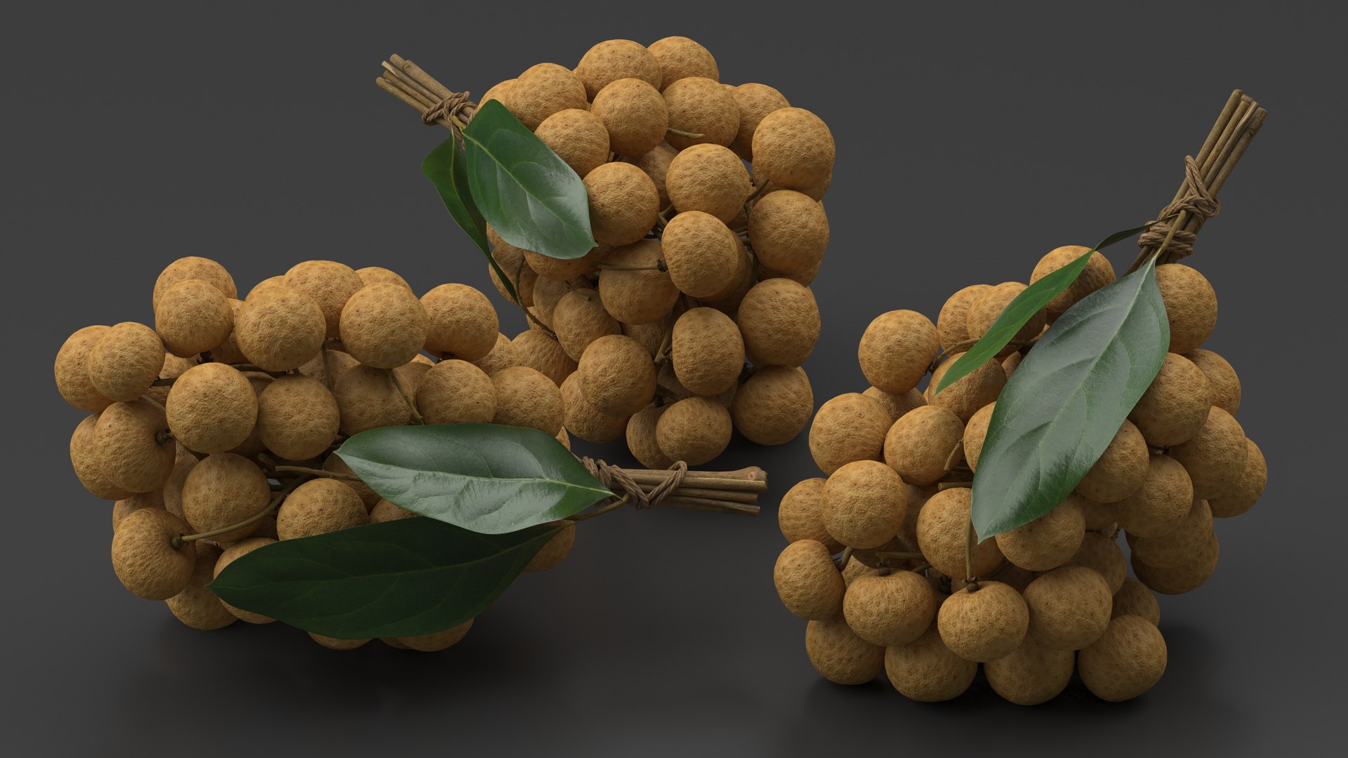 3D Model Longan Exotic Fruit Bundle - TurboSquid 2197609