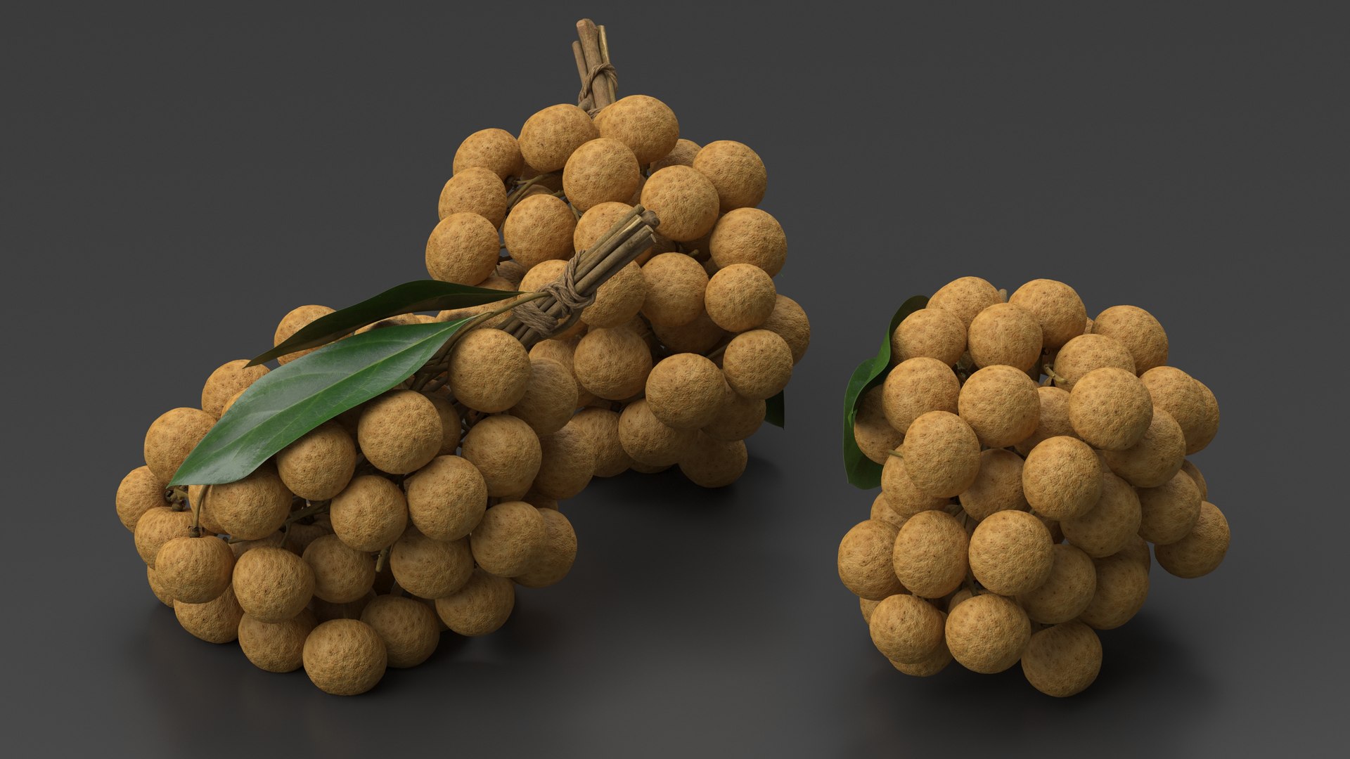 3D Model Longan Exotic Fruit Bundle - TurboSquid 2197609