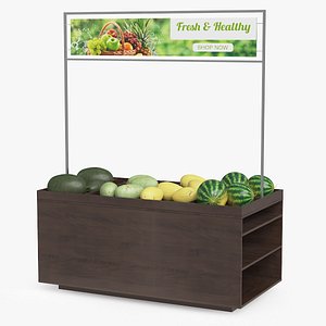 Counter with Variety of Fruits