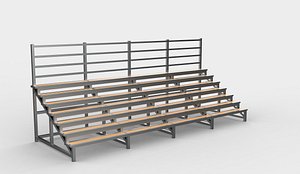 3D Grandstand 02 3D model model
