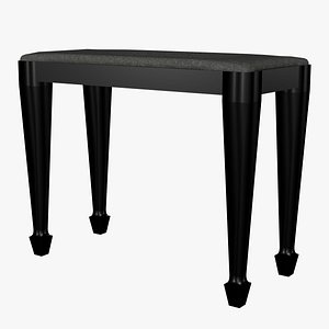 Piano Stool with Leather Cushion