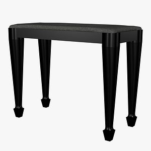 Piano Stool with Leather Cushion