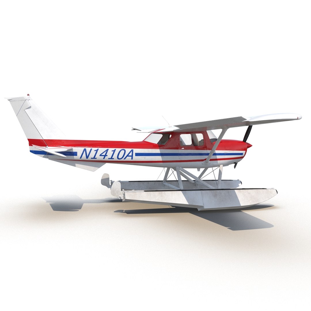 3ds max cessna 150 seaplane rigged