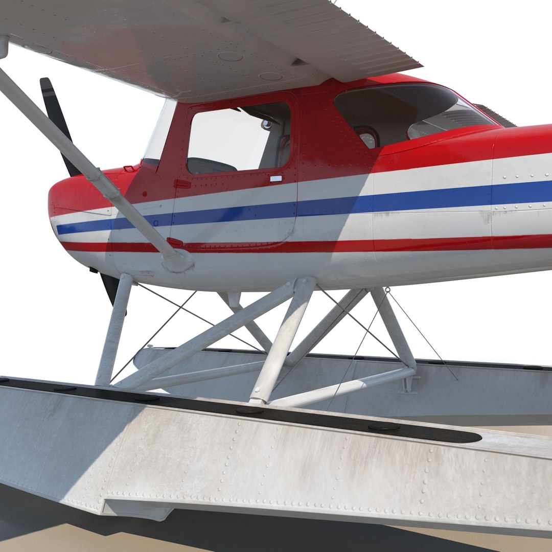 3ds max cessna 150 seaplane rigged