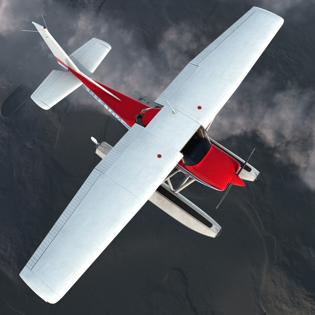 3ds max cessna 150 seaplane rigged