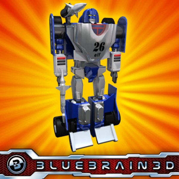 3dsmax transforming robot car