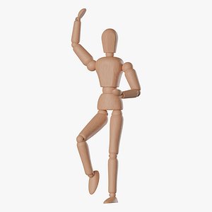Rigged Wooden Dummy 01