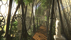 3D Greenhouse Plants  Victorian Orangery