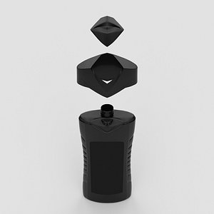 3D axe shampoo bottle