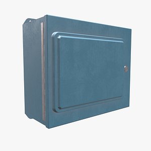 Safe metal lock box 3D