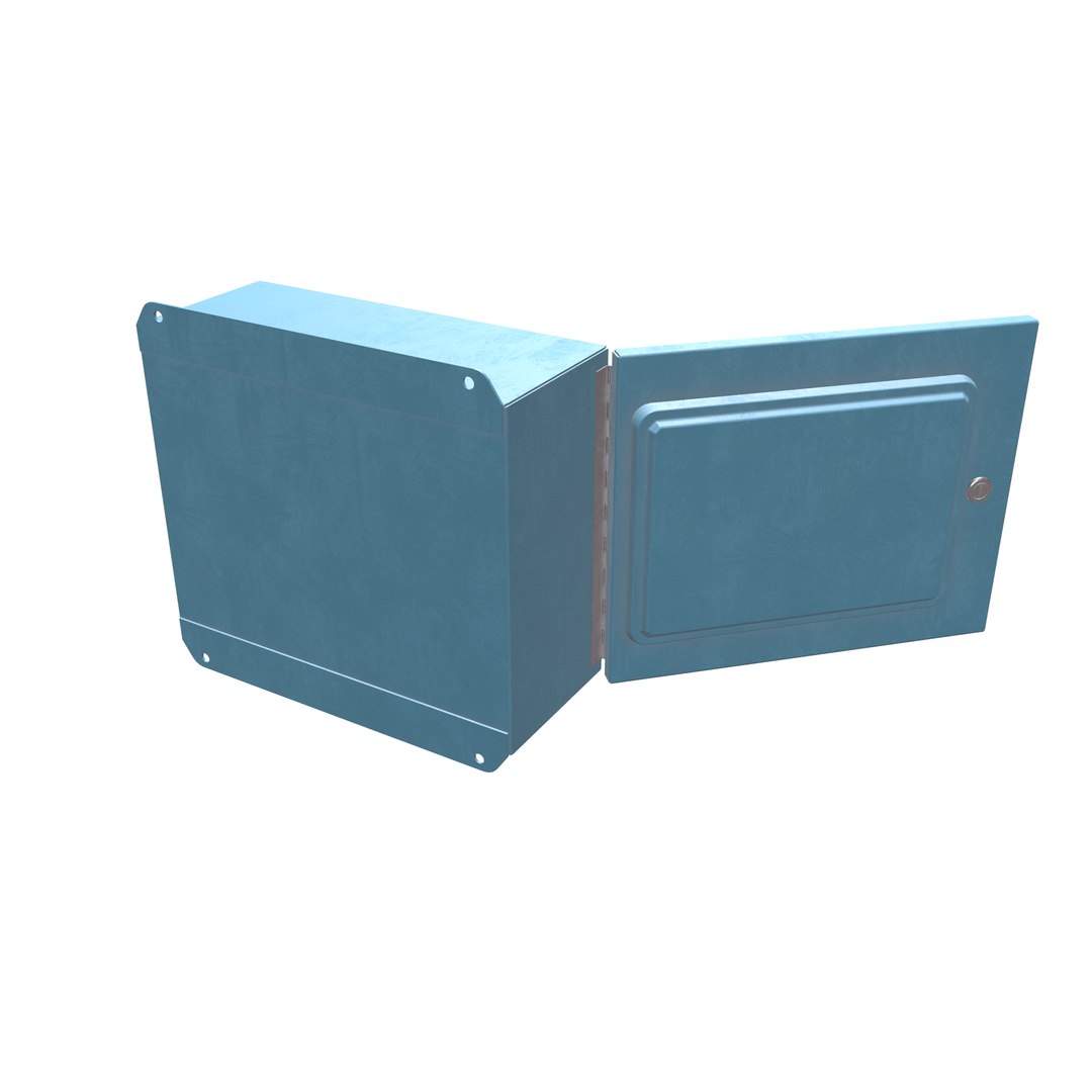Safe Metal Lock Box 3D - TurboSquid 2418620