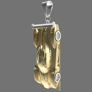 Sports Car Pendant 01 3D model