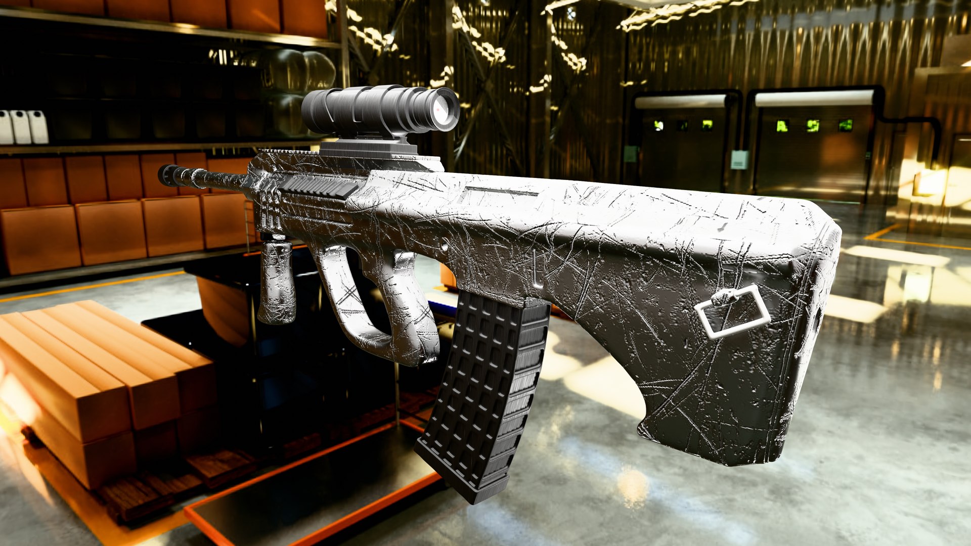 Stylized Scratched AUG Rifle Game Ready 3D Model FBX OBJ USD 3D model https://p.turbosquid.com/ts-thumb/KJ/flh1Xr/TW/p7/png/1747576902/1920x1080/fit_q87/df572e04ba2922166c003d37758342df79717166/p7.jpg