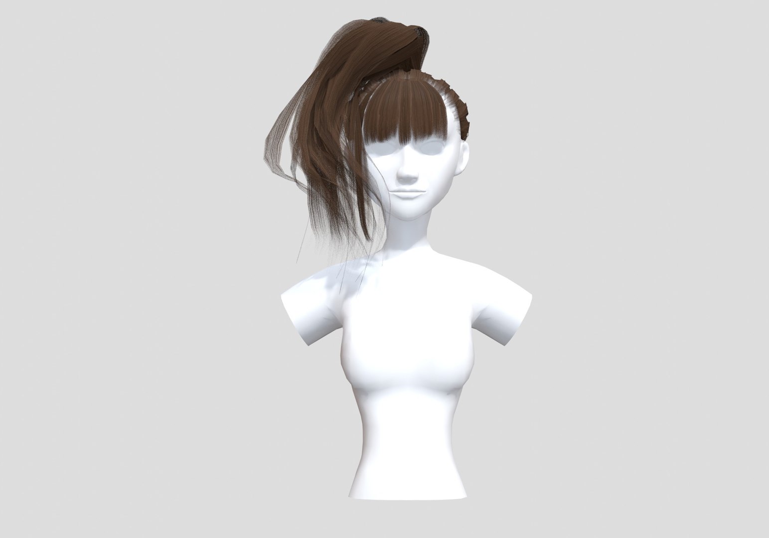 Wavy Female Hairstyle - 3D Model by nickianimations