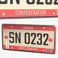 Conada Confederation License Car Plate 2022